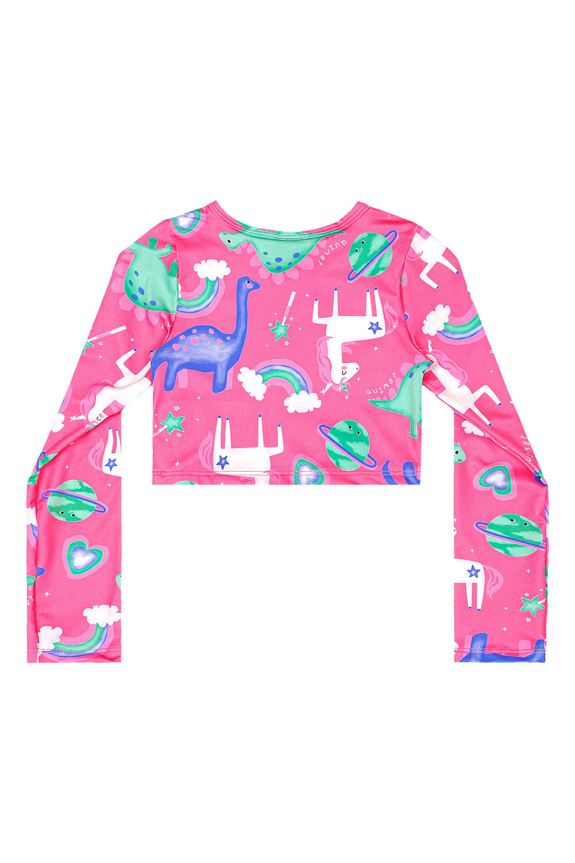 Biquíni Manga Longa Infantil UV DRY (Rosa Pink) Quimby - Imagem 39